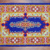 Blue Kirman Carpet