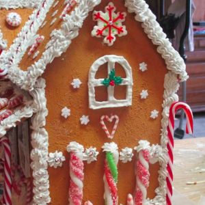 Faux Gingerbread House Faux Gingerbread House