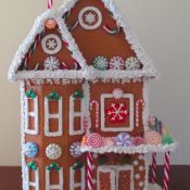 Faux Gingerbread House