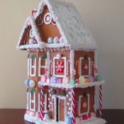 Faux Gingerbread House