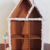 Faux Gingerbread House